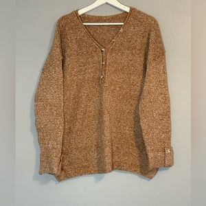 Beige Sweater with Buttons Size: M